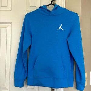 Jordan Kids' MJ Essentials Pullover Hoodie Sweatshirt Size L Youth Blue LIKE NEW